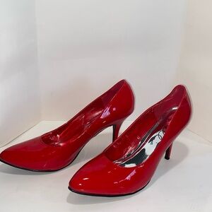Hot red pumps by Ellie size 14#pride
